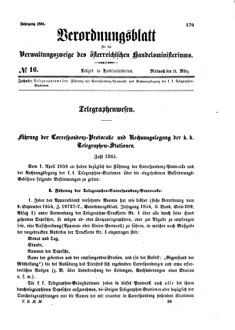 Verordnungsblatt für die Verwaltungszweige des österreichischen Handelsministeriums 18580331 Seite: 1