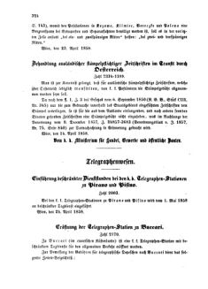 Verordnungsblatt für die Verwaltungszweige des österreichischen Handelsministeriums 18580503 Seite: 2