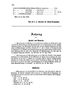 Verordnungsblatt für die Verwaltungszweige des österreichischen Handelsministeriums 18580519 Seite: 10