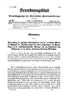 Verordnungsblatt für die Verwaltungszweige des österreichischen Handelsministeriums 18580709 Seite: 1