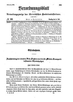 Verordnungsblatt für die Verwaltungszweige des österreichischen Handelsministeriums 18580724 Seite: 1