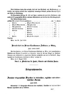 Verordnungsblatt für die Verwaltungszweige des österreichischen Handelsministeriums 18580820 Seite: 3