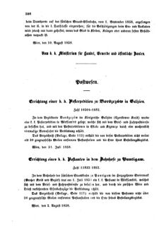 Verordnungsblatt für die Verwaltungszweige des österreichischen Handelsministeriums 18580827 Seite: 6