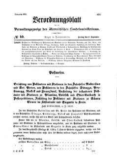 Verordnungsblatt für die Verwaltungszweige des österreichischen Handelsministeriums 18580917 Seite: 1