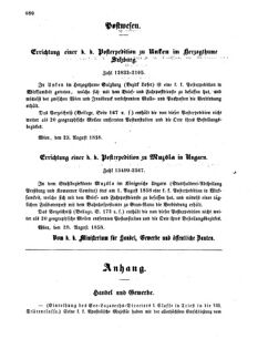 Verordnungsblatt für die Verwaltungszweige des österreichischen Handelsministeriums 18580927 Seite: 18