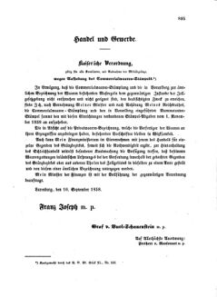 Verordnungsblatt für die Verwaltungszweige des österreichischen Handelsministeriums 18581009 Seite: 5