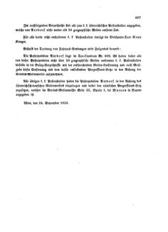 Verordnungsblatt für die Verwaltungszweige des österreichischen Handelsministeriums 18581009 Seite: 7