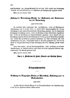 Verordnungsblatt für die Verwaltungszweige des österreichischen Handelsministeriums 18581023 Seite: 2