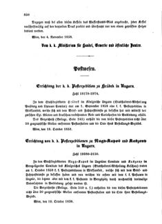 Verordnungsblatt für die Verwaltungszweige des österreichischen Handelsministeriums 18581113 Seite: 2