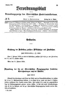 Verordnungsblatt für die Verwaltungszweige des österreichischen Handelsministeriums 18590121 Seite: 1