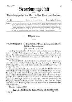 Verordnungsblatt für die Verwaltungszweige des österreichischen Handelsministeriums 18590127 Seite: 1