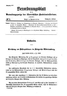 Verordnungsblatt für die Verwaltungszweige des österreichischen Handelsministeriums 18590201 Seite: 1