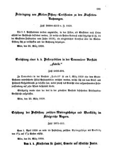 Verordnungsblatt für die Verwaltungszweige des österreichischen Handelsministeriums 18590404 Seite: 3