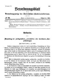 Verordnungsblatt für die Verwaltungszweige des österreichischen Handelsministeriums