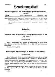 Verordnungsblatt für die Verwaltungszweige des österreichischen Handelsministeriums 18590407 Seite: 1