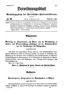 Verordnungsblatt für die Verwaltungszweige des österreichischen Handelsministeriums 18590412 Seite: 1