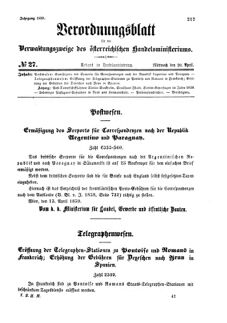 Verordnungsblatt für die Verwaltungszweige des österreichischen Handelsministeriums