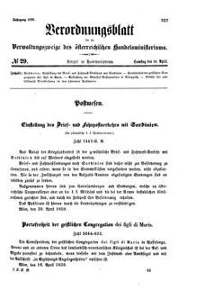 Verordnungsblatt für die Verwaltungszweige des österreichischen Handelsministeriums