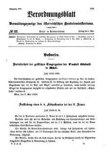 Verordnungsblatt für die Verwaltungszweige des österreichischen Handelsministeriums 18590506 Seite: 1