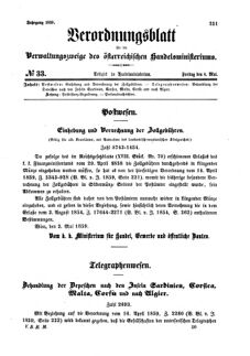 Verordnungsblatt für die Verwaltungszweige des österreichischen Handelsministeriums 18590506 Seite: 3