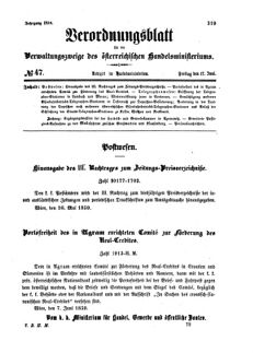 Verordnungsblatt für die Verwaltungszweige des österreichischen Handelsministeriums 18590617 Seite: 1