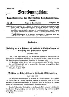 Verordnungsblatt für die Verwaltungszweige des österreichischen Handelsministeriums 18590702 Seite: 1