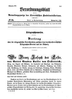 Verordnungsblatt für die Verwaltungszweige des österreichischen Handelsministeriums 18590704 Seite: 1