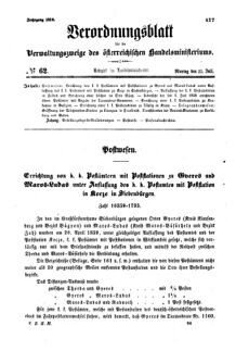 Verordnungsblatt für die Verwaltungszweige des österreichischen Handelsministeriums 18590725 Seite: 1