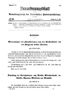 Verordnungsblatt für die Verwaltungszweige des österreichischen Handelsministeriums 18590726 Seite: 1