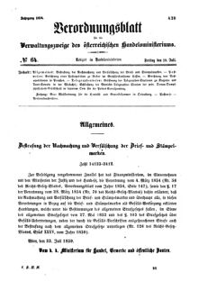 Verordnungsblatt für die Verwaltungszweige des österreichischen Handelsministeriums