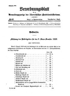 Verordnungsblatt für die Verwaltungszweige des österreichischen Handelsministeriums 18590804 Seite: 1