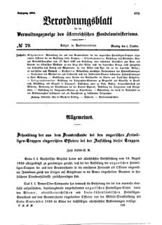 Verordnungsblatt für die Verwaltungszweige des österreichischen Handelsministeriums 18591003 Seite: 1