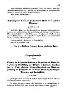 Verordnungsblatt für die Verwaltungszweige des österreichischen Handelsministeriums 18591003 Seite: 11